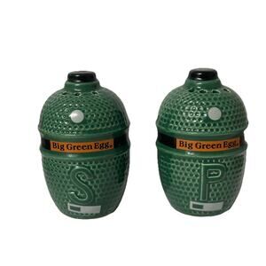 Big Green Egg Salt and Pepper Porcelain Shaker Set Gift Cooking